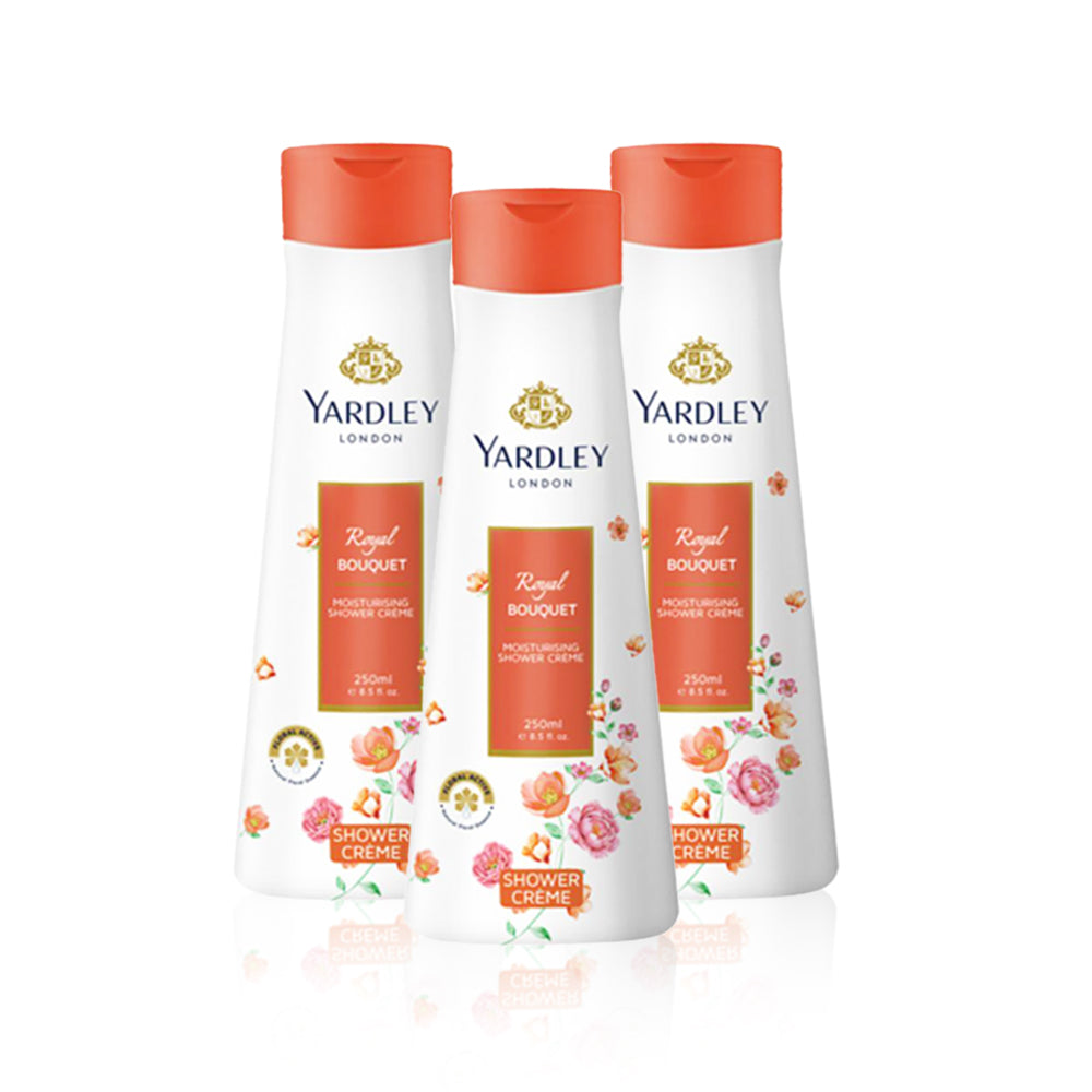 باقة كريم الاستحمام ياردلي 250 مل - (عبوة من 3 قطع)