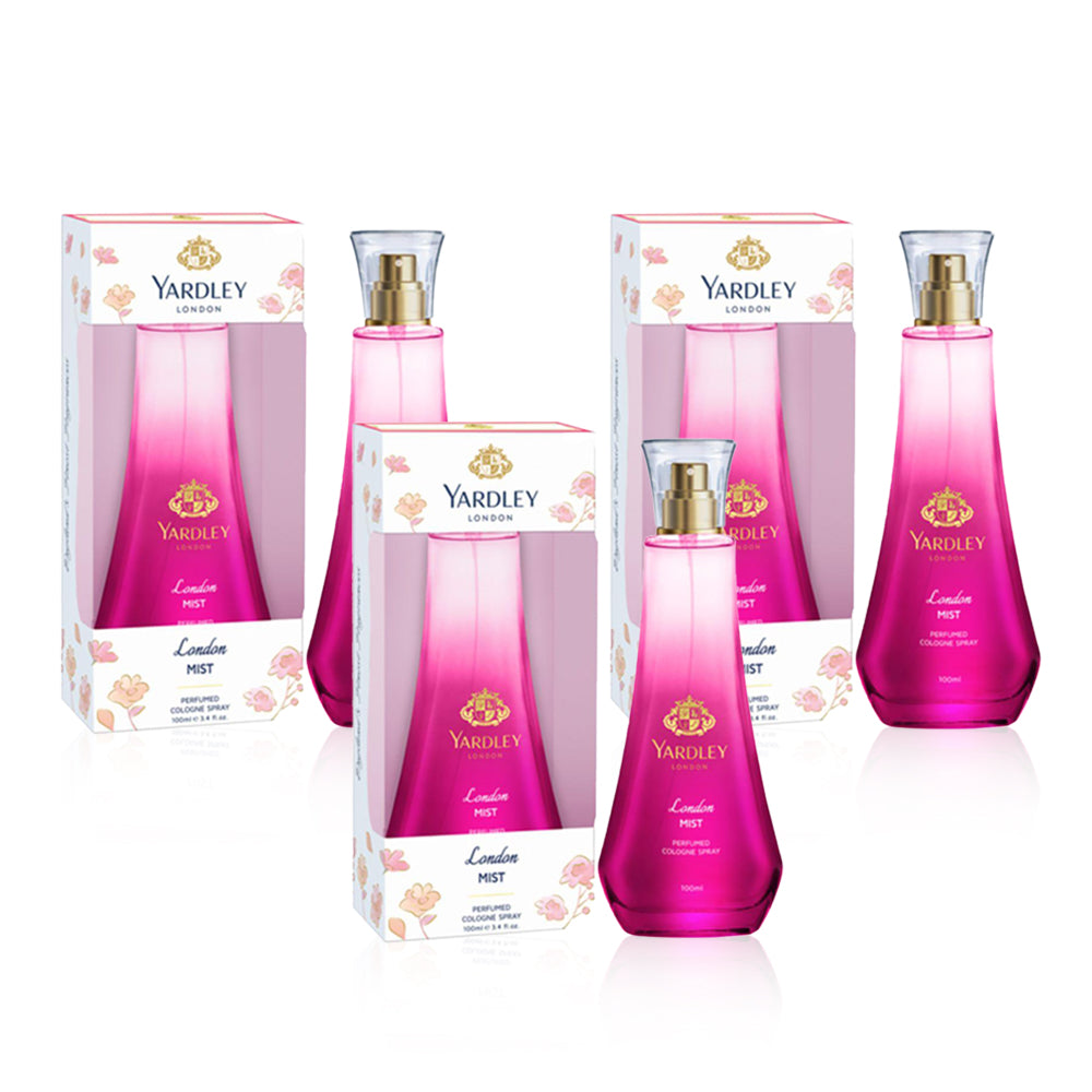 Yardley EDC London Mist 100ml - (Pack of 3)