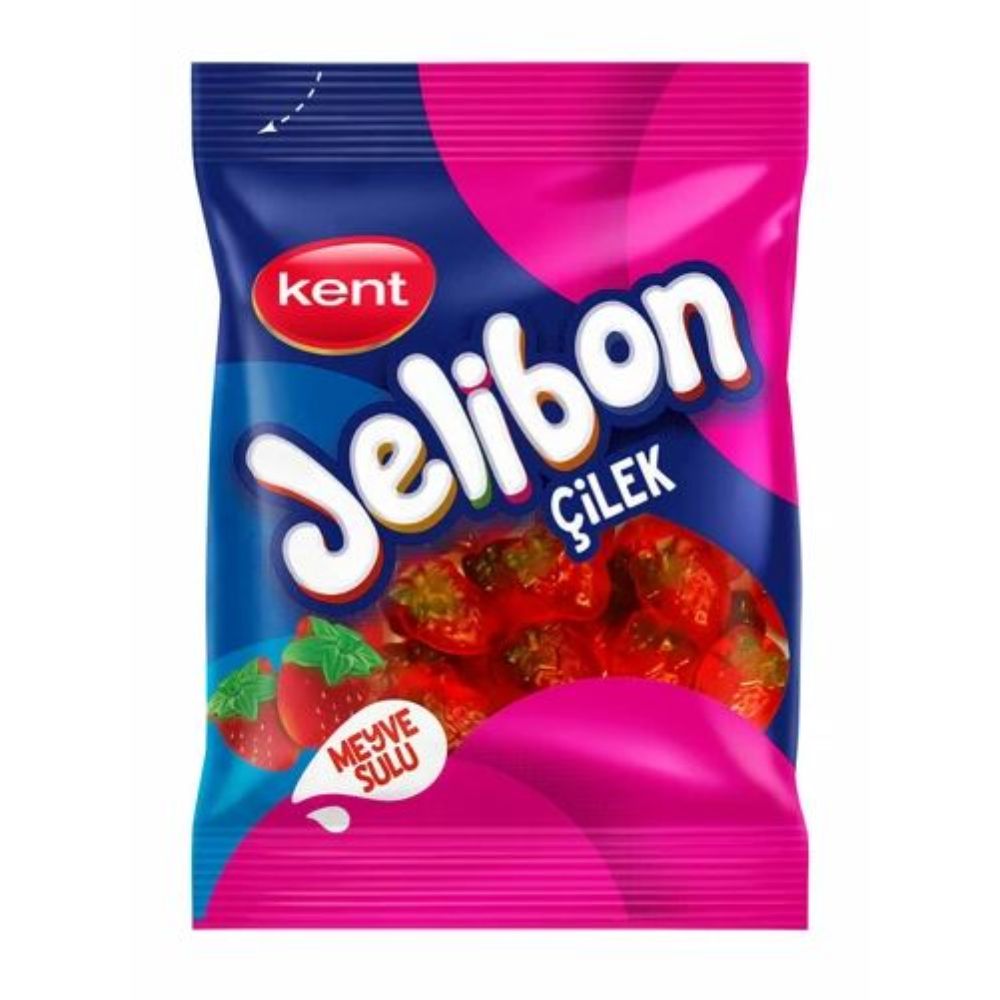 Kent Jelibon Strawberry Flavour Candy 80g (Pack of 24) - Billjumla.com