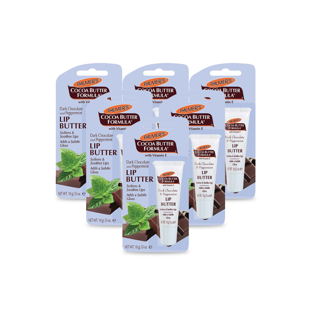 Palmers Lip Butter Chocolate/Peppermint 10g (Pack Of 6)