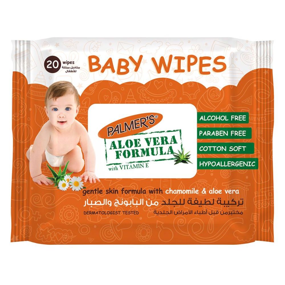 Palmers Baby Flow Wipes 20 Sheets (Pack Of 72) - Billjumla.com