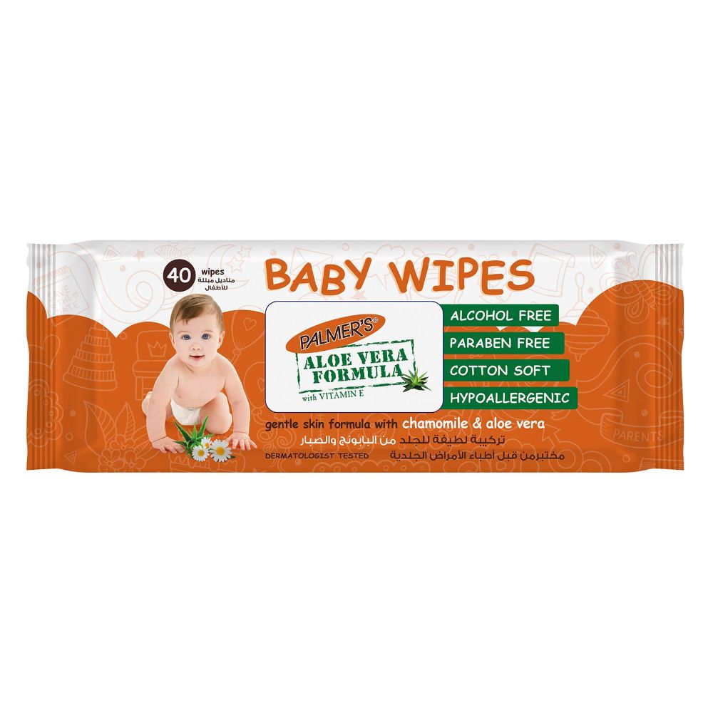 Palmers Baby Flow Wipes 40 Sheets (Pack Of 24) - Billjumla.com