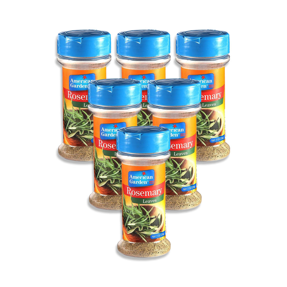 أمريكان جاردن أوراق روسماري 28 جرام عبوه من 6 زجاجة)