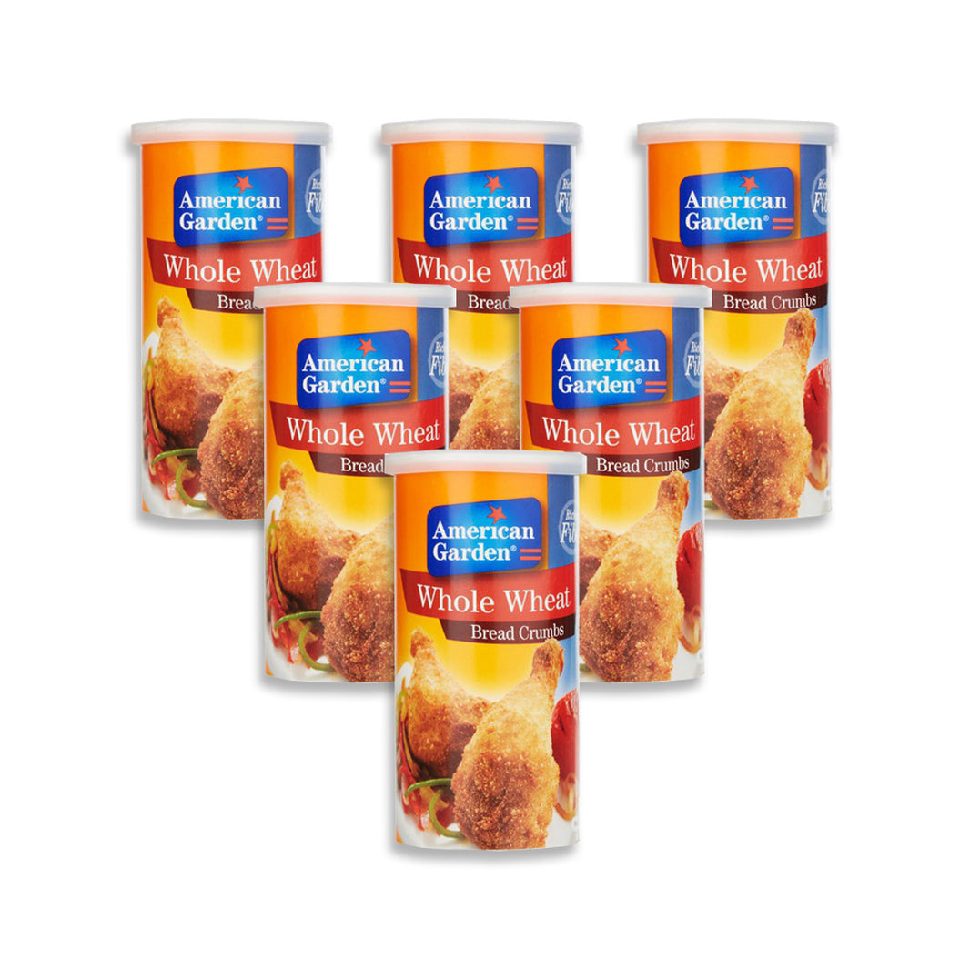 امريكان جاردن فتات خبز القمح الكامل 425 جرام عبوه من 6 قطعة