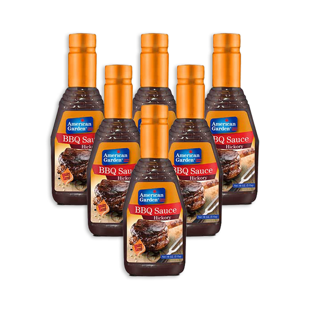 American Garden Hickory BBQ Sauce 510ml (Pack of 6)