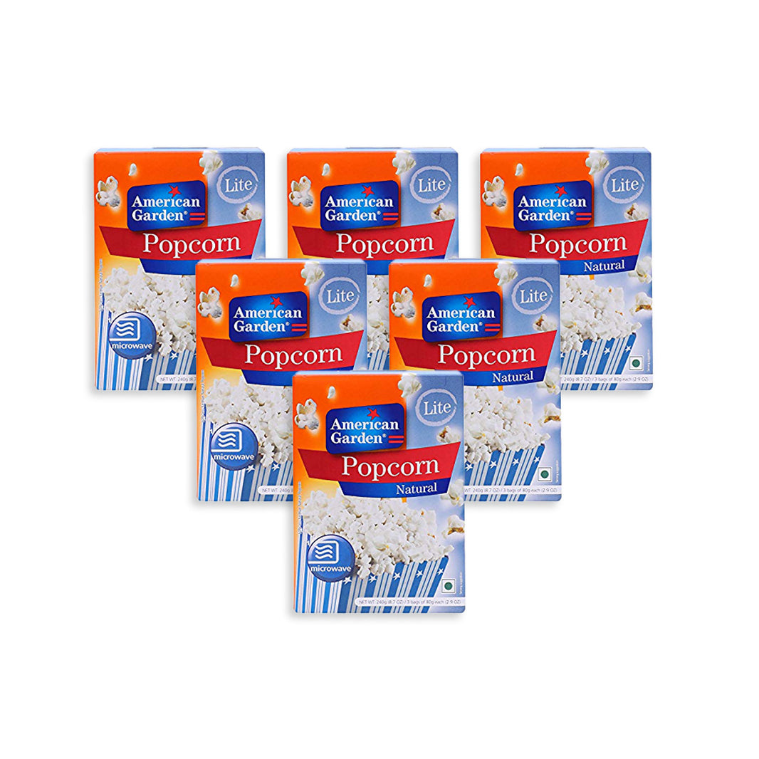 امريكان جاردن ذرة الفشار لايت 273 جرام عبوه من 6 قطعه