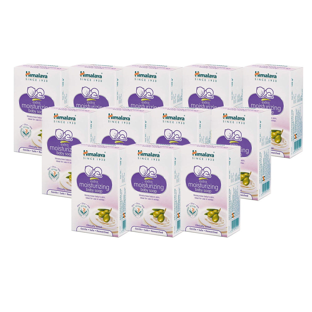 Himalaya Baby Soap With Moisturizer 125g - (Pack of 12)
