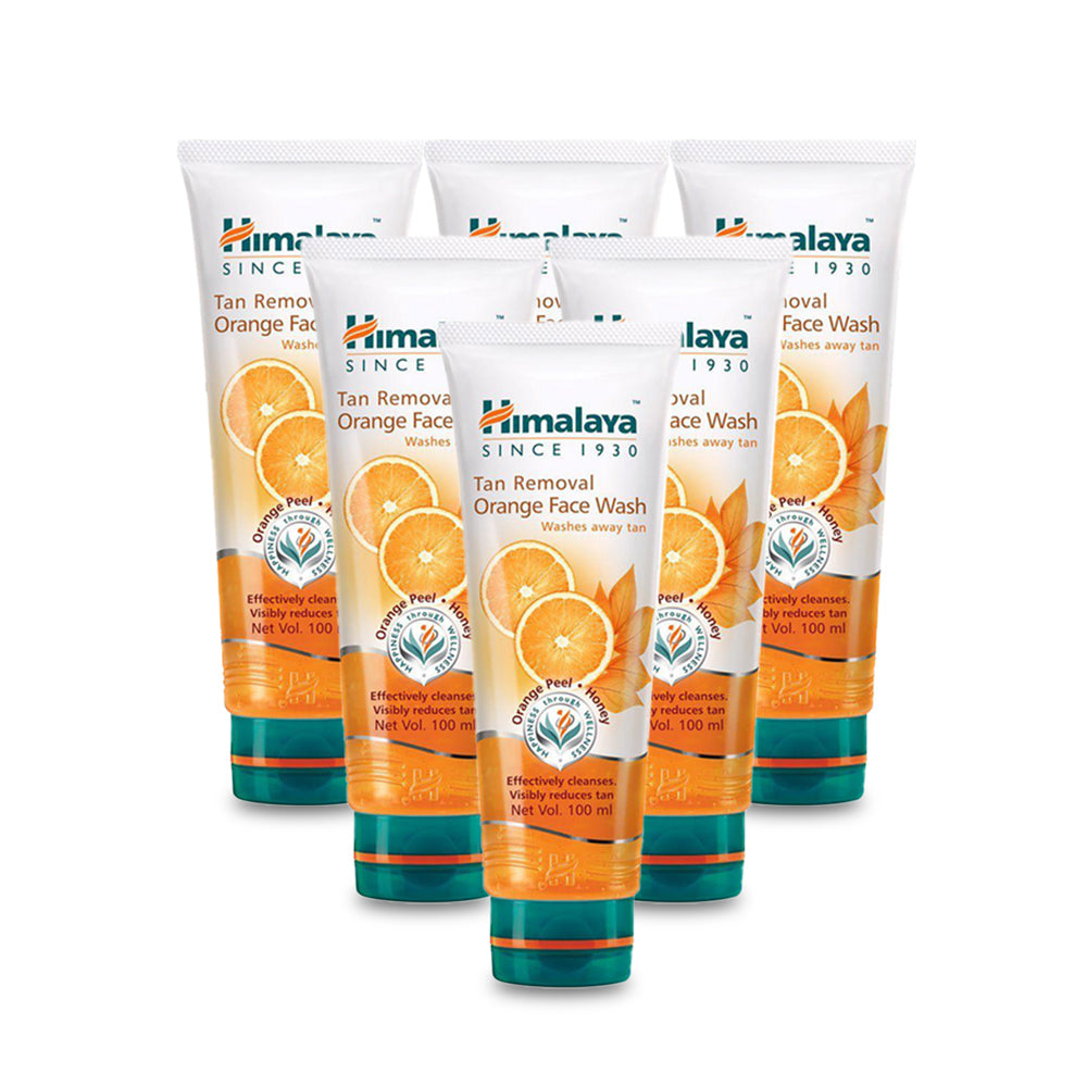 Himalaya Tan Removal Orange Face Scrub 100g - (Pack of 5)