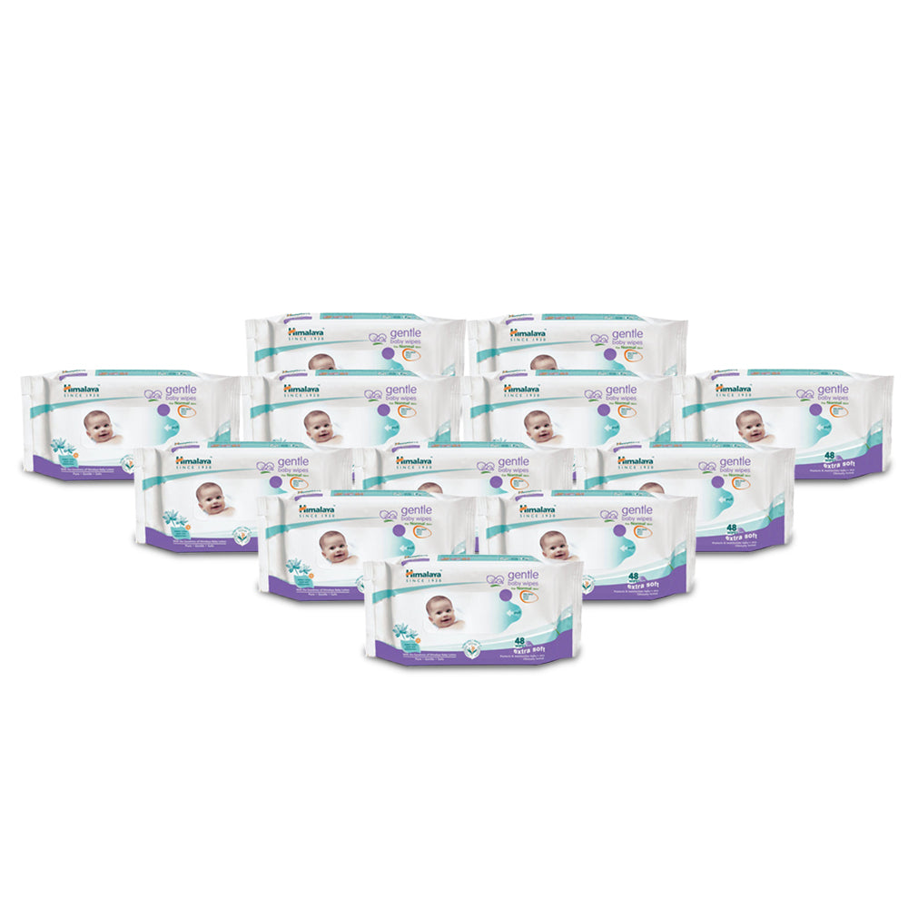 Himalaya Gentle Baby Wipes 24 Sheets - (Pack of 12)