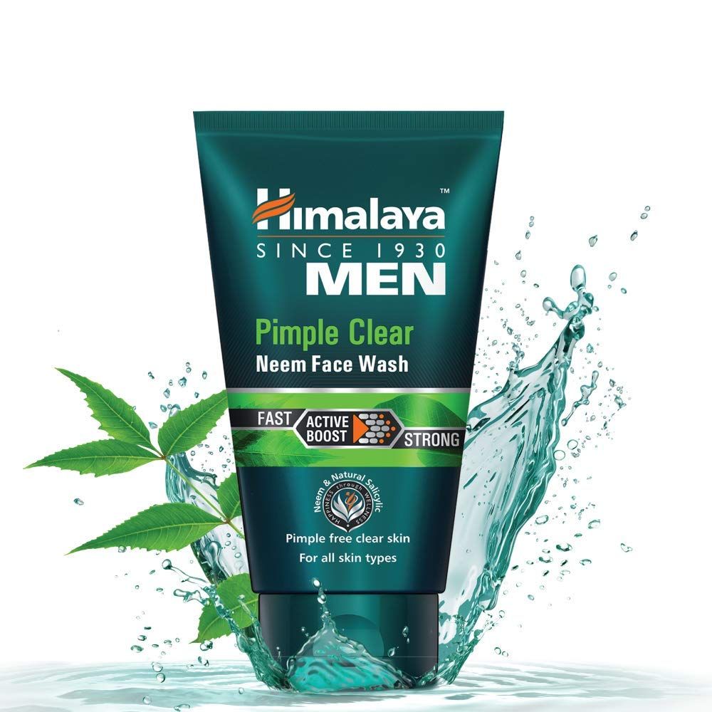 Himalaya Pimple Clear Neem Face Wash for Men 100ml - (Pack of 6) - Billjumla.com