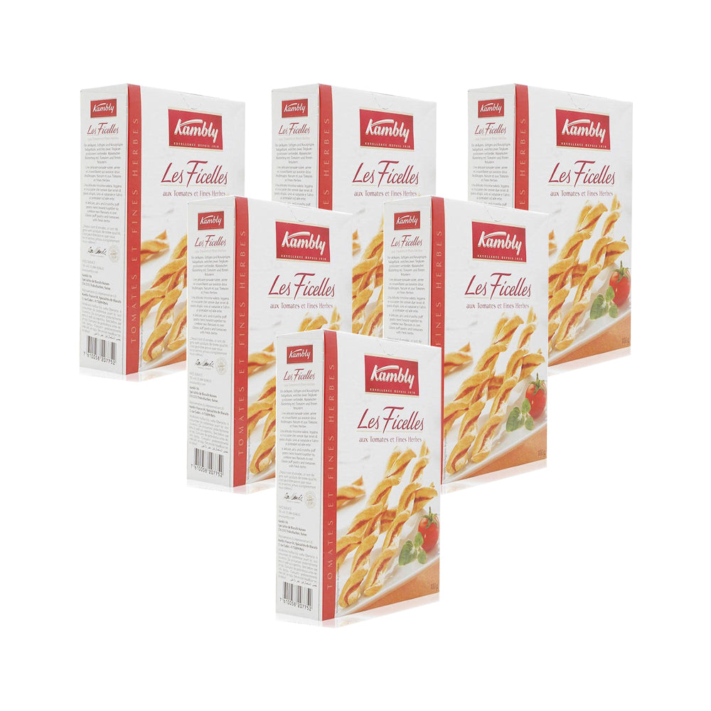 اصابع بسكويت كامبلي المملح مع الطماطم والاعشاب 100غ (مجموعة من6 قطع)