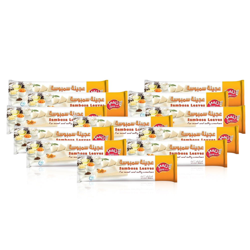 زيمي عجينة سمبوسة 500 غ مجموعة من 12 عبوة