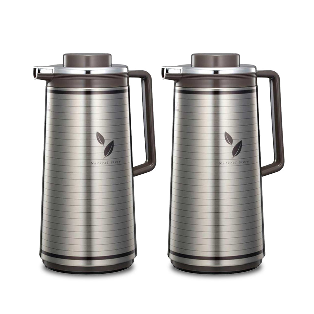 Zojirushi Vacuum Flask 1 Liter Satin Leaf - Pack Of 2 pieces - Billjumla.com