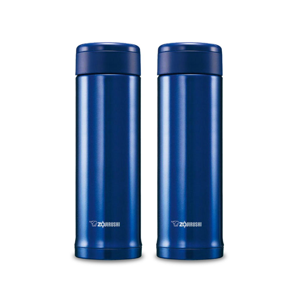 Zojirushi Stainless Vacuum Tumbler Clear Blue 500ml - (Pack of 2)
