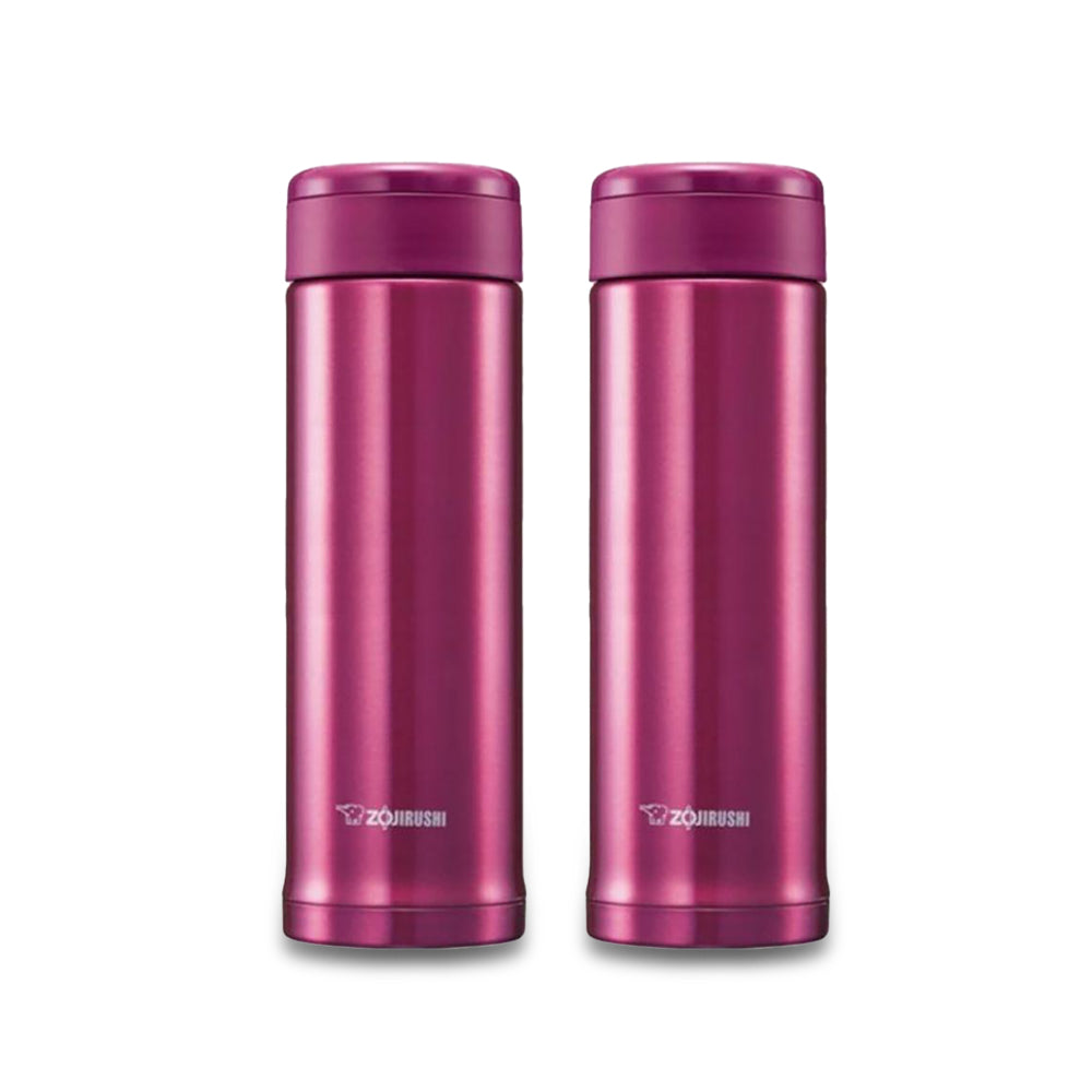 Zojirushi Stainless Vacuum Tumbler Clear Pink 500ml - (Pack of 2)