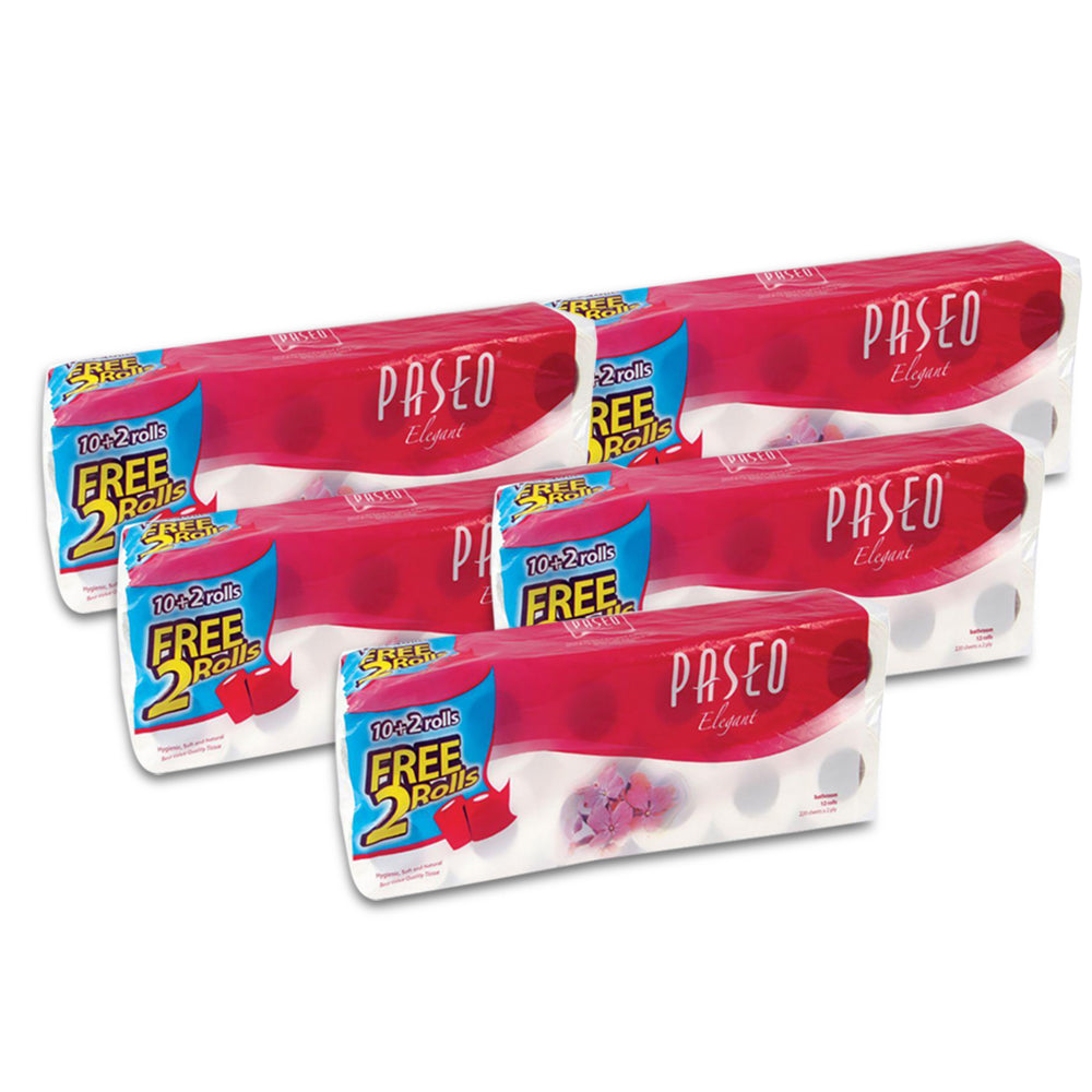 Paseo Toilet Roll 2 Ply - Total 120 Rolls