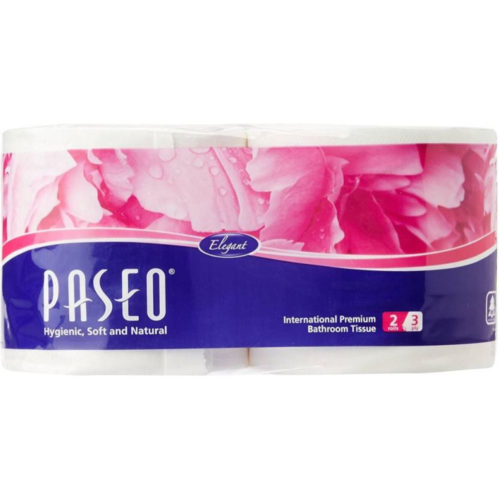Paseo Toilet Roll 3Ply 280'sheets (Pack of 2 - Total 48 Rolls) - Billjumla.com
