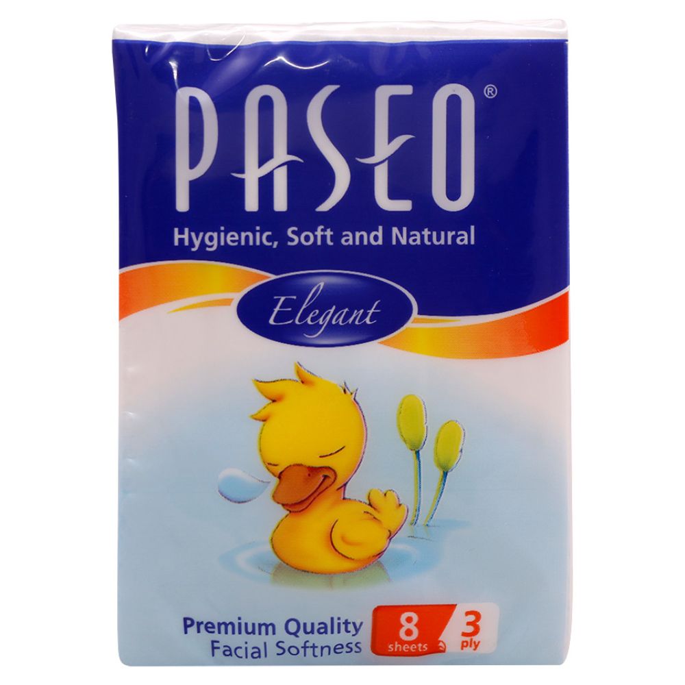 Paseo Hanky Tissue , 3Ply, 9'sheets (Pack of 6 - Total 240 Pieces) - Billjumla.com