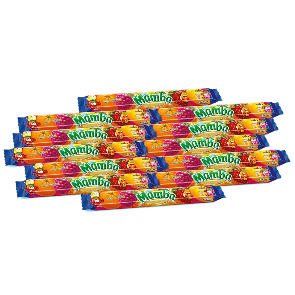 مجموعة أعواد مضغ الفاكهة من ستورك مامبا 4، 110 جم - (عبوة من 8 قطع)