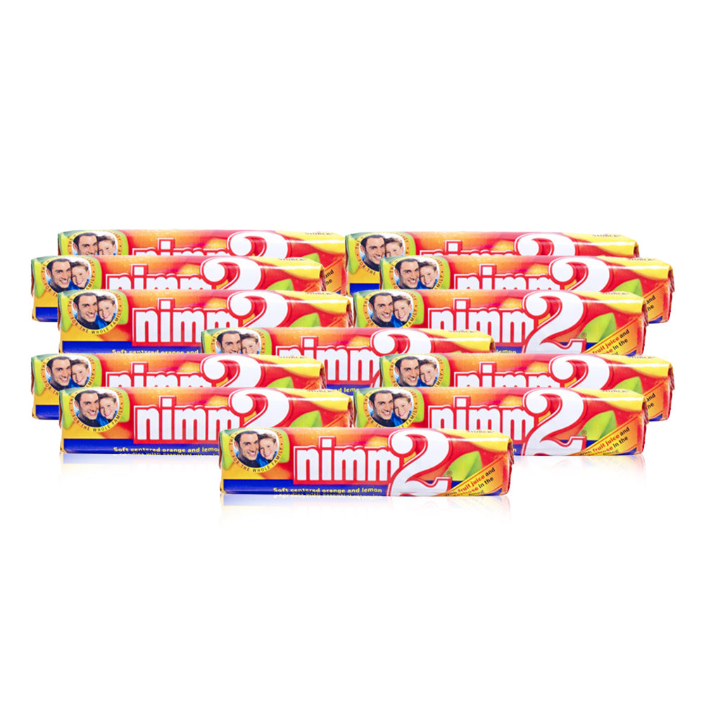 Storck NIMM 2 Roll Fruit-flavoured Candy with Vitamins 50g - (Pack of 24)