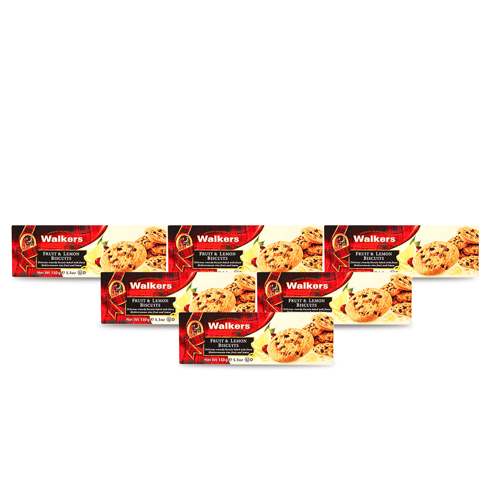 والكرز - بسكويت بنكهة الفراولة والليمون 150 غ - (عبوة من 6 قطع)