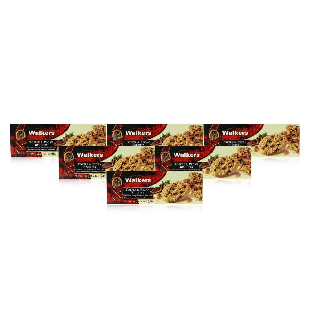 Walkers Shortbread Toffee and Pecan Biscuits 150g - (Pack of 6)