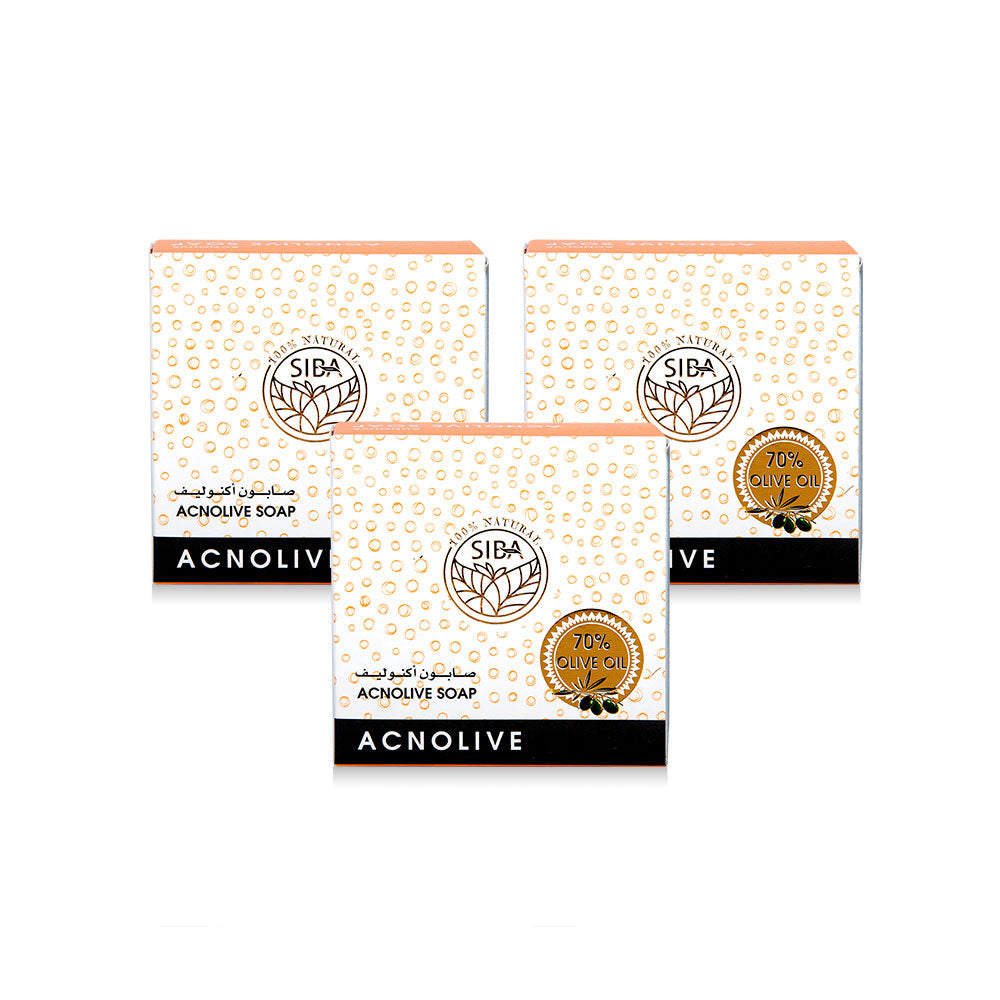 صابون اكنوليف من صبا (عبوة من 3 قطع)