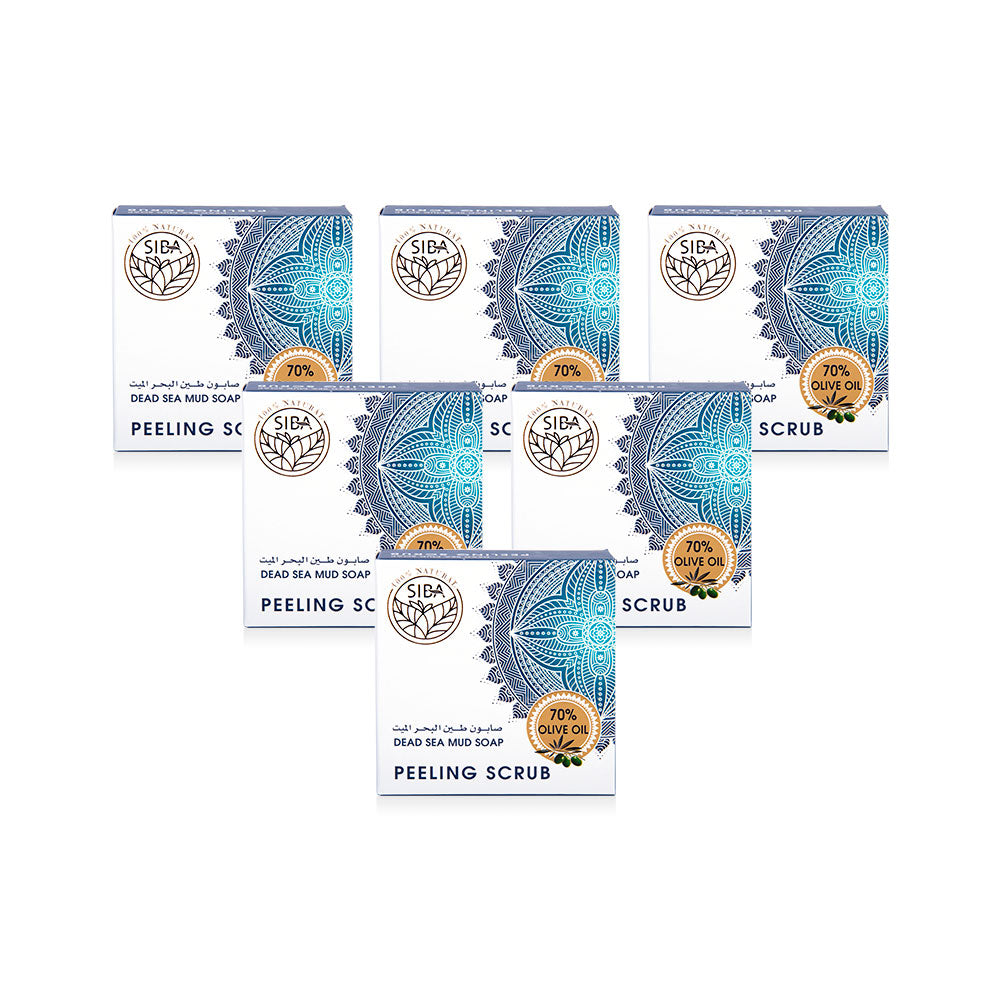 صابون طينة البحر الميت من صبا (عبوة من 6 قطع)