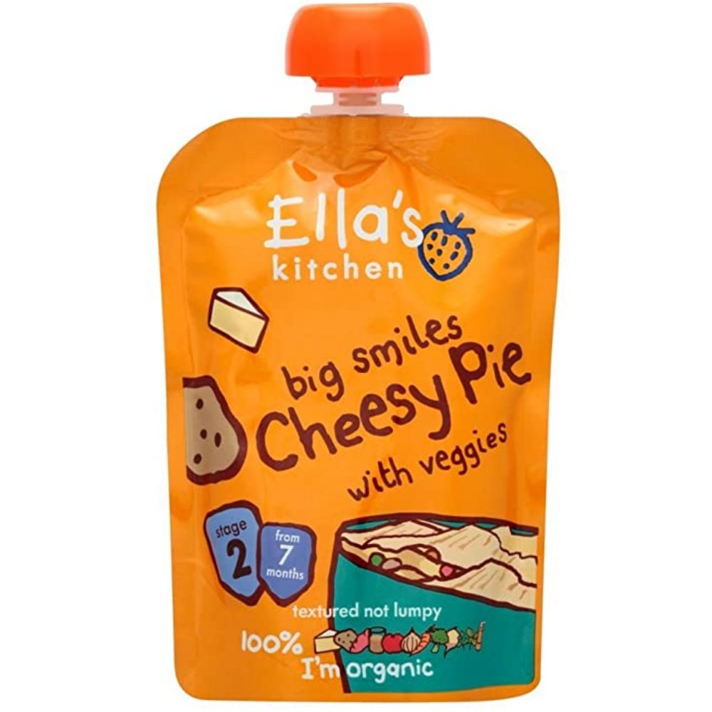 Ellas Kitchen Organic Cheesy Pie With Veggies 130g Regular - (Pack Of 6 Pieces) - Billjumla.com