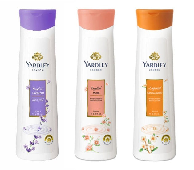 Yardley Body Lotion 200ml - English Lavender + Musk + Sandalwood