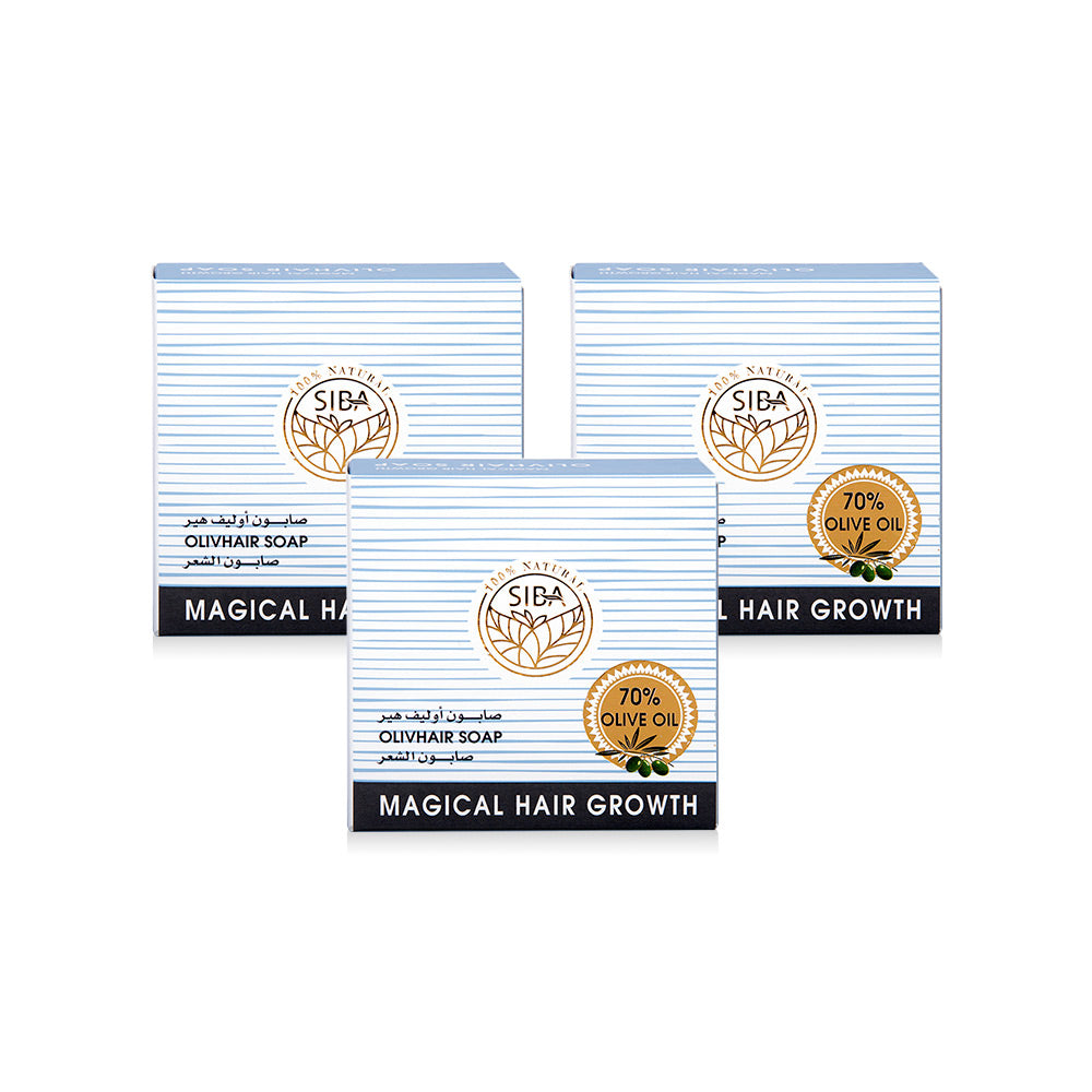 Siba Olive Hair Soap (Pack of 3)