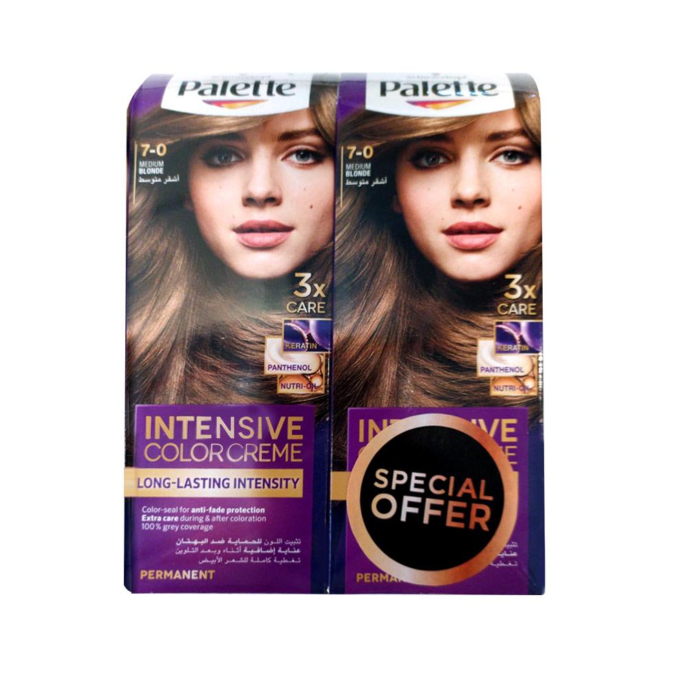 Palette Intensive Color Creme 7-0 Med Blondesemi Kit Twin Pack - Billjumla.com