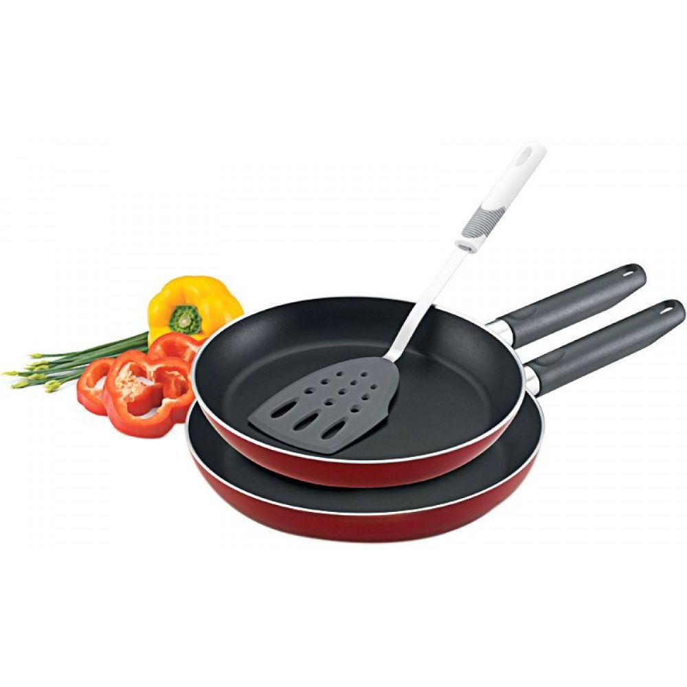 Prestige Fry Pan 2 Piece Set (22 cm+28 cm+Turner) - Billjumla.com