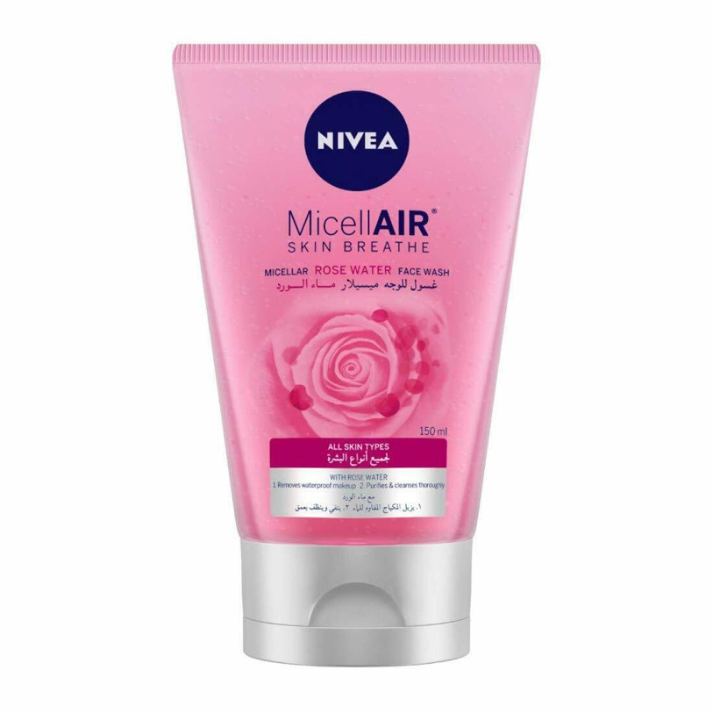 Nivea Micellar Face Wash Gel Rose 150ml - (Pack Of 6) - Billjumla.com
