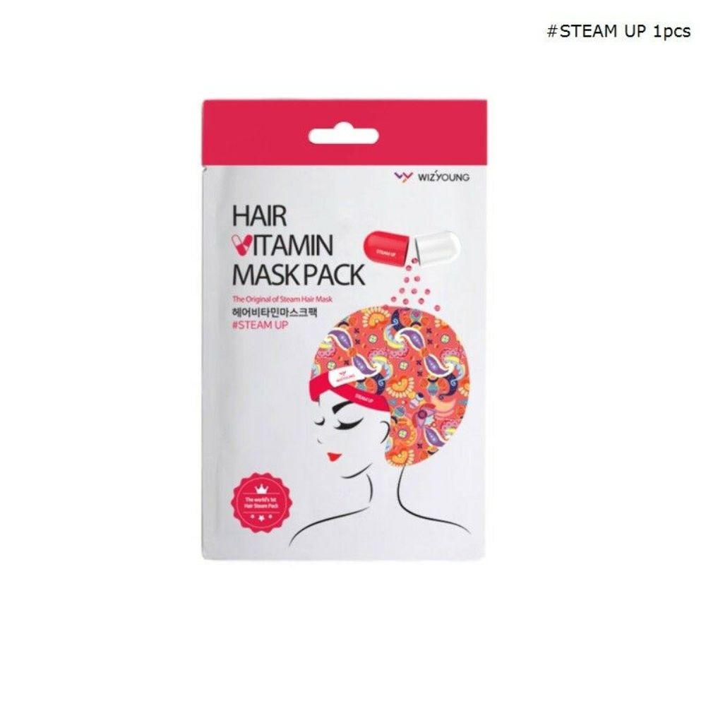 Korean Mask Vitamin Hair Mask Pack Steam Up - 1 Sheet (Pack Of 6 Sheets) - Billjumla.com