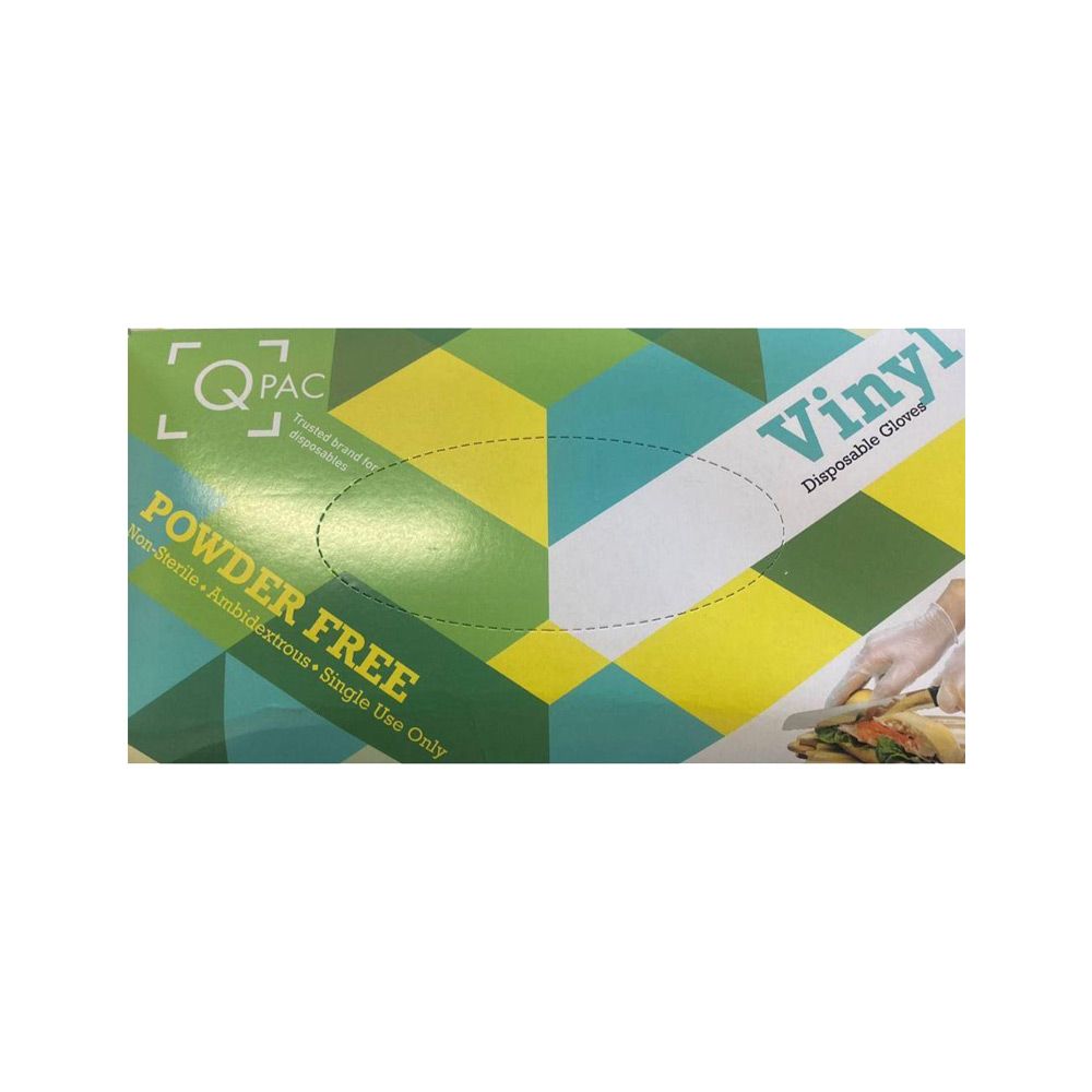 Powder Free Disposable QPAC Vinyl Medium Gloves (3 Packs have 150 Pairs - Total 300 Gloves) - Billjumla.com