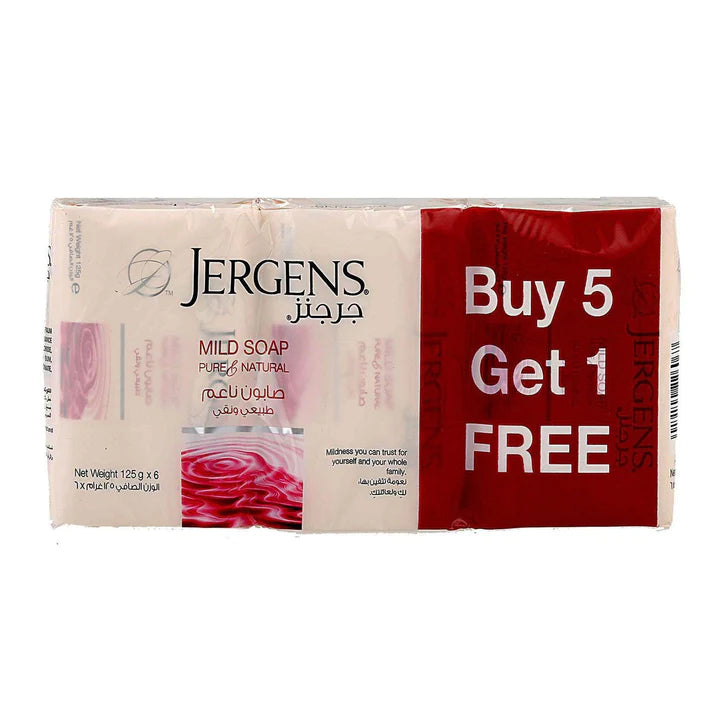 Jergens  Mild Soap 125gm (Pack of 6)