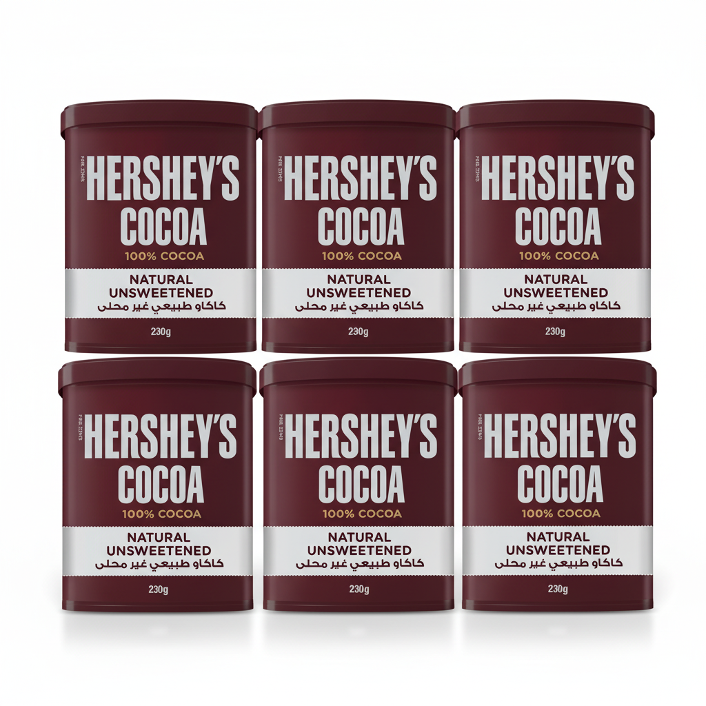 Hershey's Cocoa Unsweetened 230g - (Pack Of 6 Pieces)