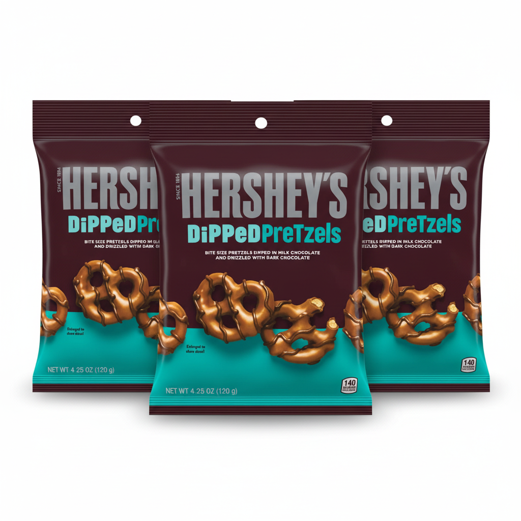 Hershey's Milk Choco Dipd Pretzel 4.25oz (Pack of 3)