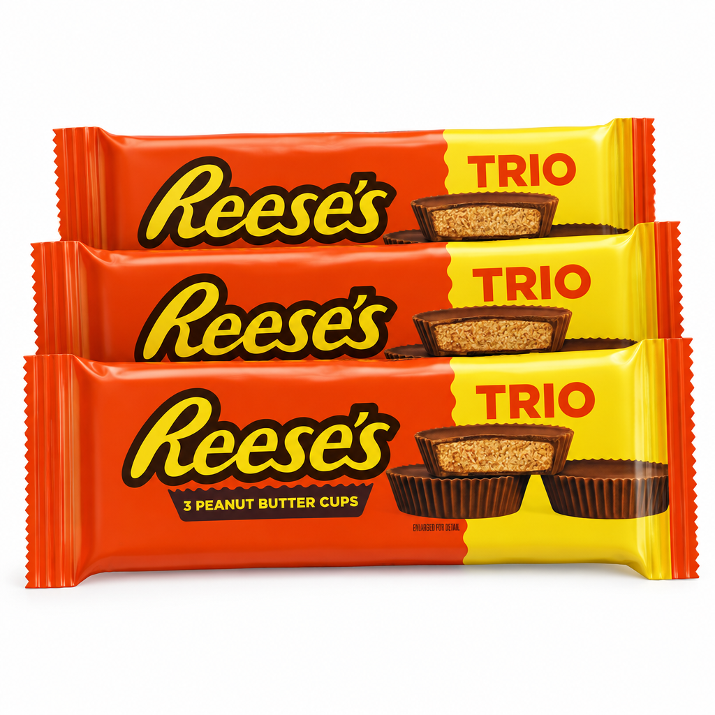 Reese'S Peanut butter cup Trio 63gm (Pack of 3)