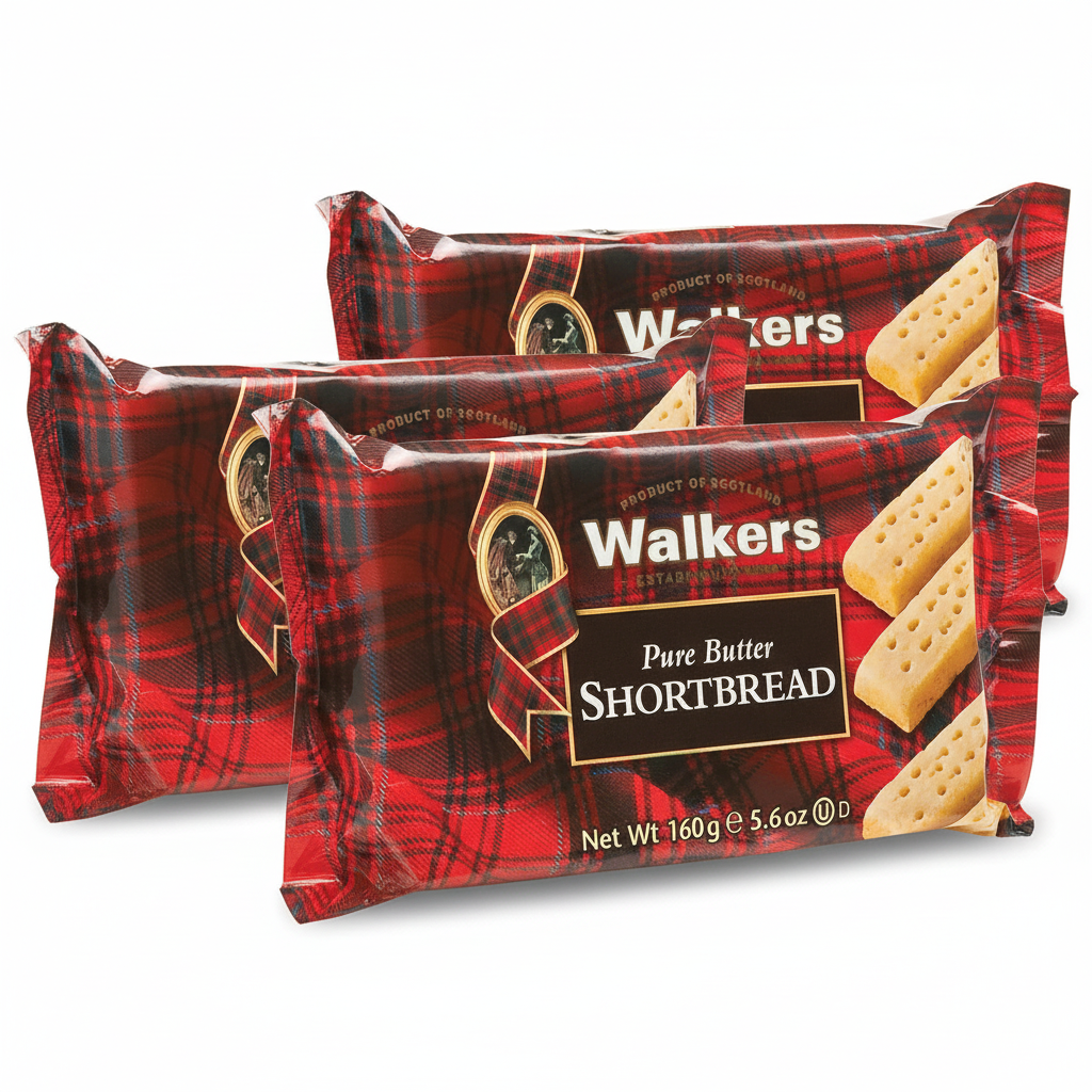 Walkers Cello Shortbread Fingers 160g (Pack of 3)