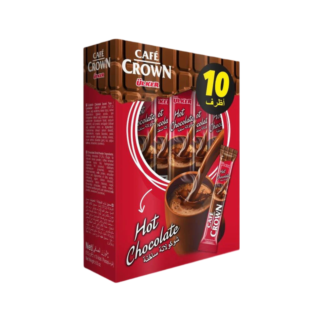 Ulker Cafe Crown Hot Chocolate 18.5g (Pack of 10 Pieces)