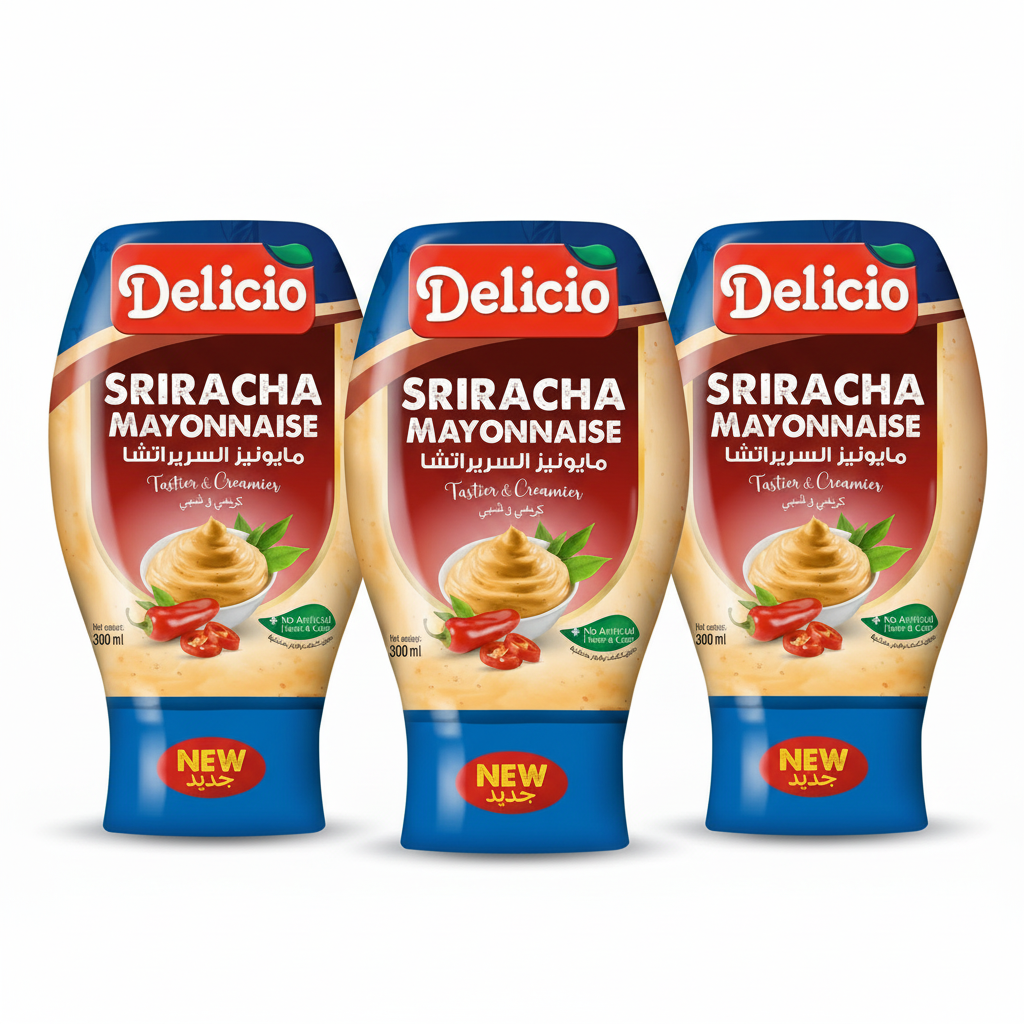 Delicio Sriracha Mayonaise 300gm - Pack of 3