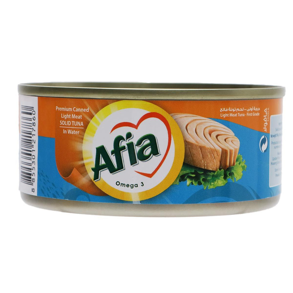 Afia Light Meat Tuna Solid in Water 160g (Pack of 3)