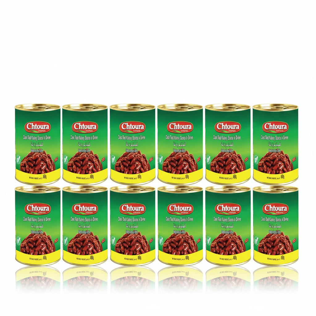 CHTOURA RED KIDNEY BEANS 4X400G (Total 12pcs)