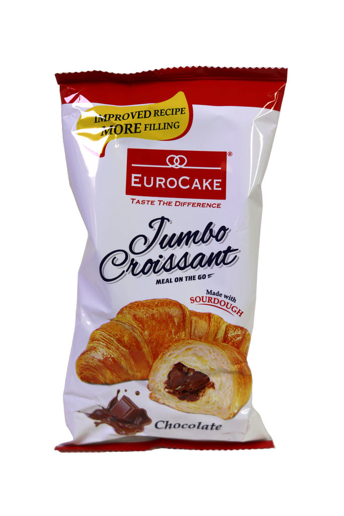 Eurocake Jumbo Croissant Chocolate 50g (Pack of 12)