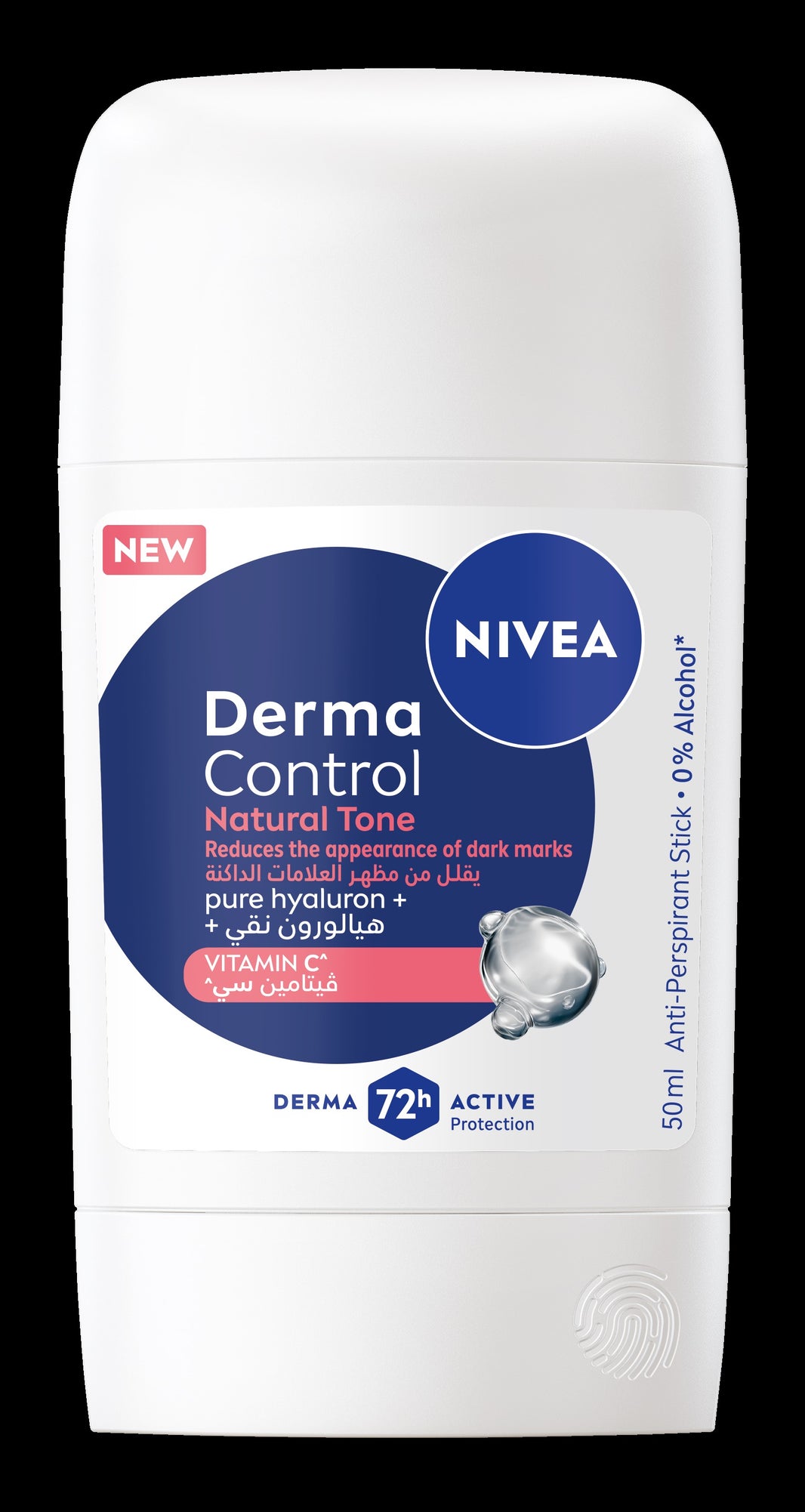 NIVEA FEMALE DEO STICK DERMA CONTROL NAT TONE 50ML (Pack of 3)