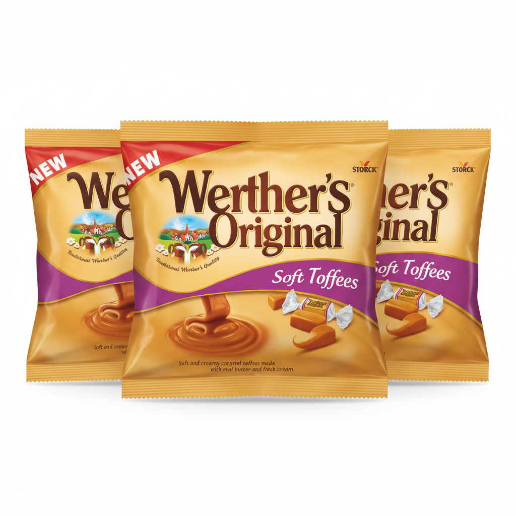 Werthers Soft Caramel 600g (Pack of 3)
