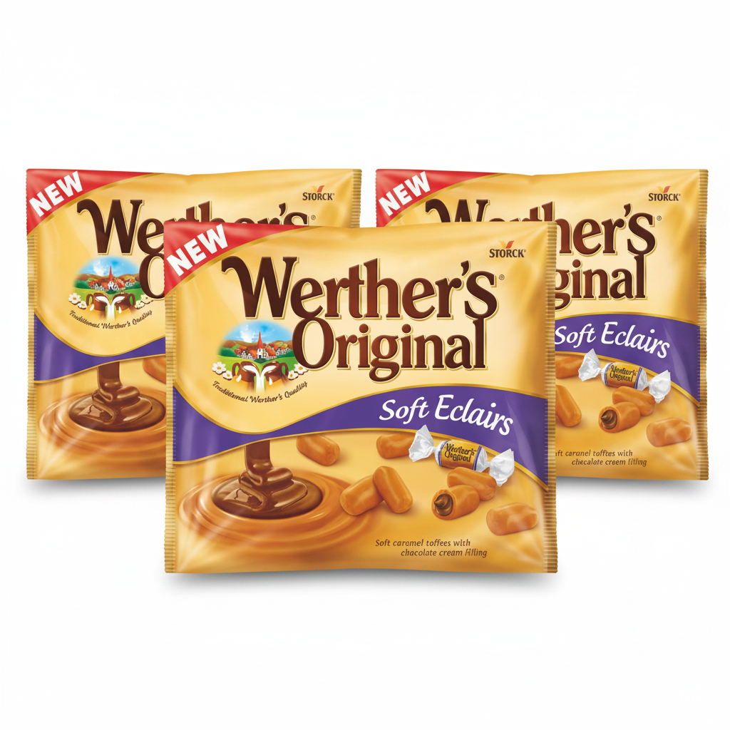 Werthers Soft Eclairs 500g (Pack of 3)