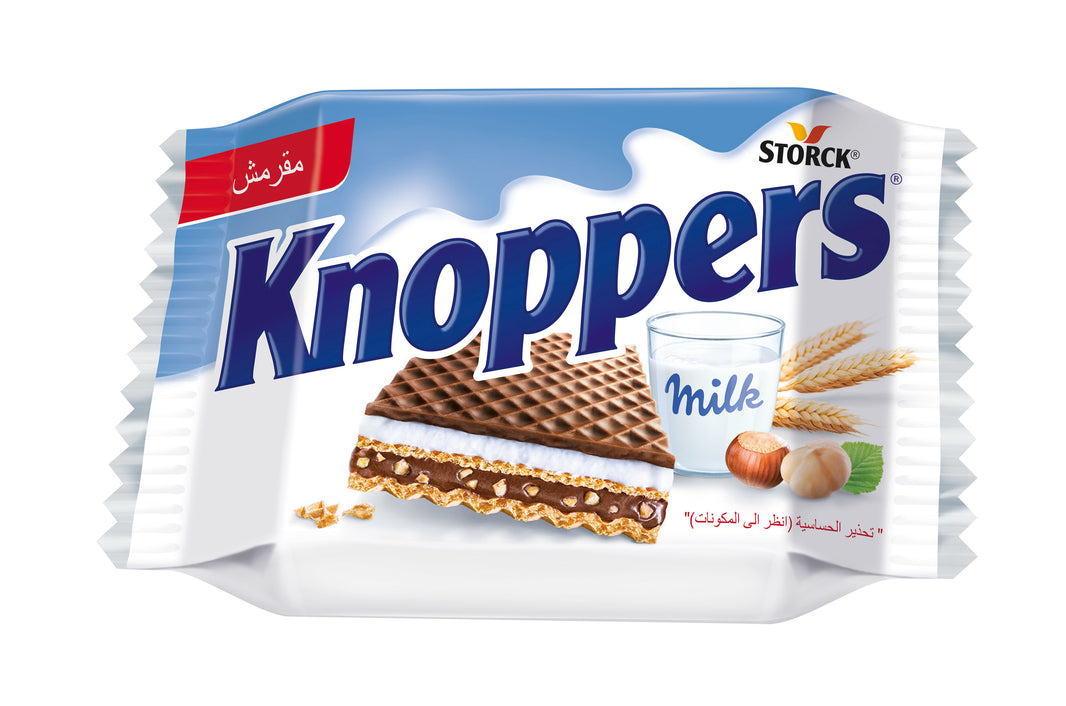Knoppers Milk Hazelnut Wafer 25g (Pack of 3)